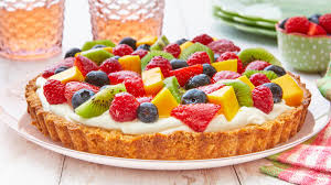 Colorful fruit tart with cream and berries – part of 5 underrated bakery items