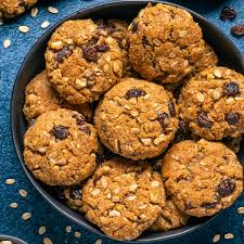 alt="Oatmeal Raisin Cookies from the 5 healthy bakery items list made with oats and raisins